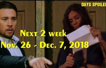 Days of Our Lives Spoilers Next 2 November 26 December 7