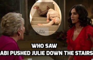 Days of our lives spoilers Who saw Gabi pushed Julie down the stairs