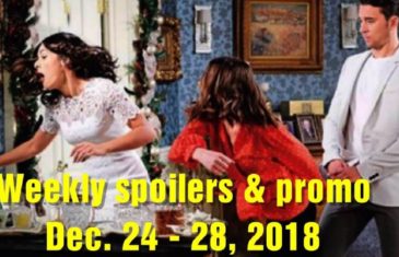 Days of Our Lives Weekly Spoilers for December 24 - 28