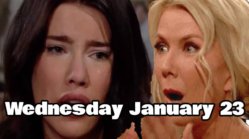 The Bold and the Beautiful Spoilers Wednesday January 23