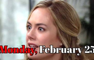 The Bold and the Beautiful Spoilers Monday, February 25