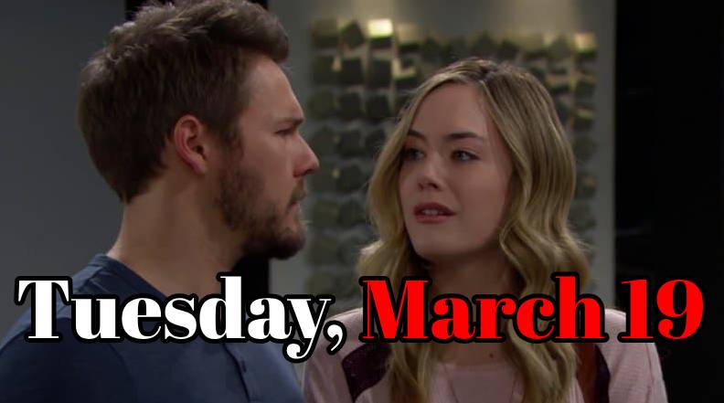 The Bold and the Beautiful Spoilers Tuesday, March 19