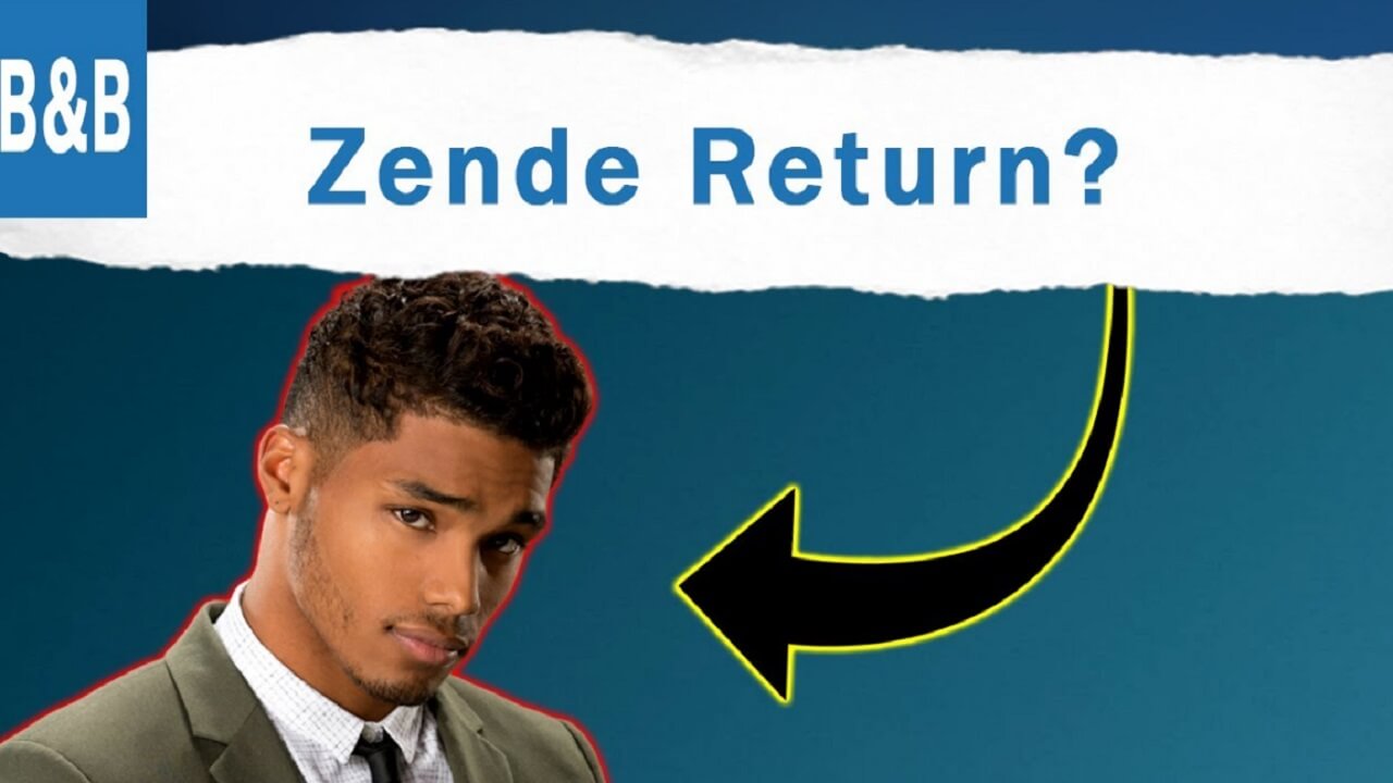 Zende may return to ‘B&B’ whenever or Xander may be gone for good