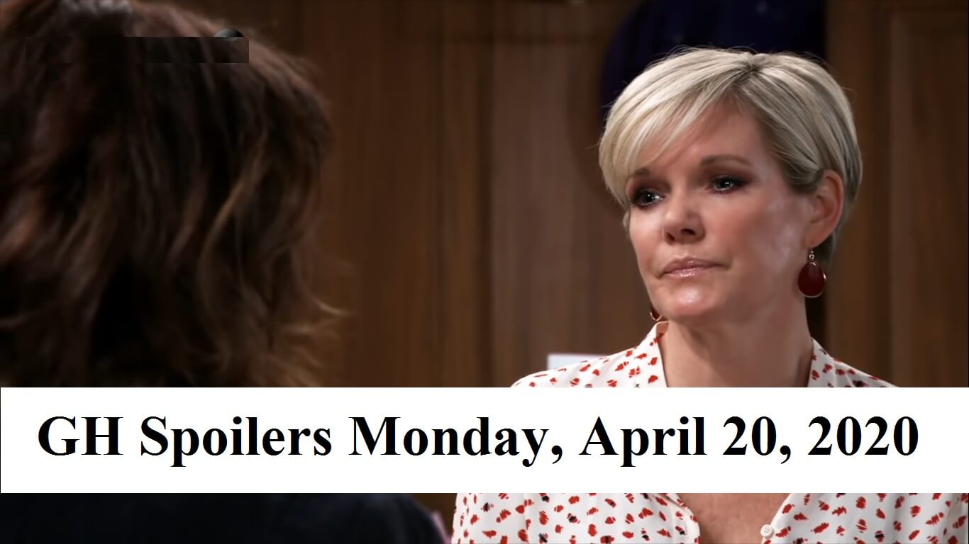 General Hospital Spoilers For Monday, April 20, 2020