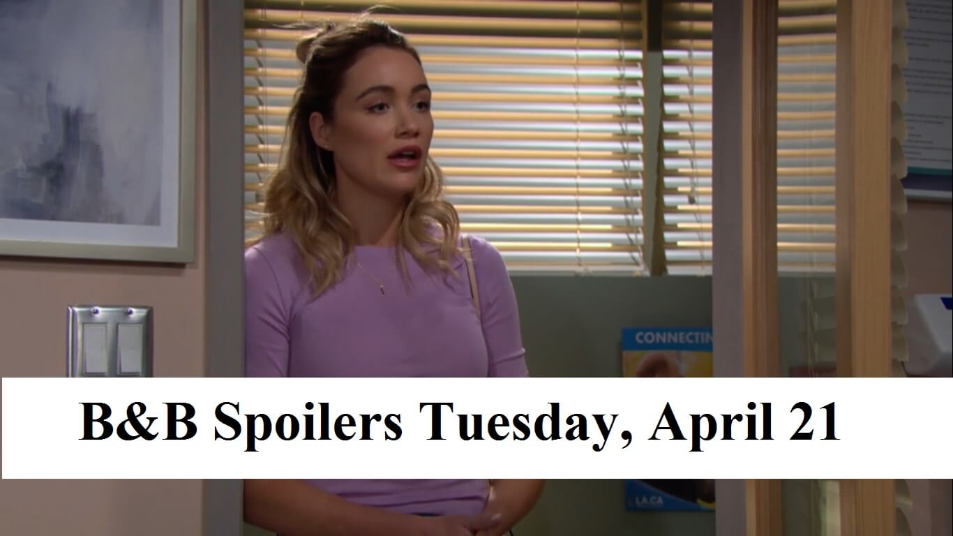 The Bold and the Beautiful Spoilers For Tuesday, April 21, 2020