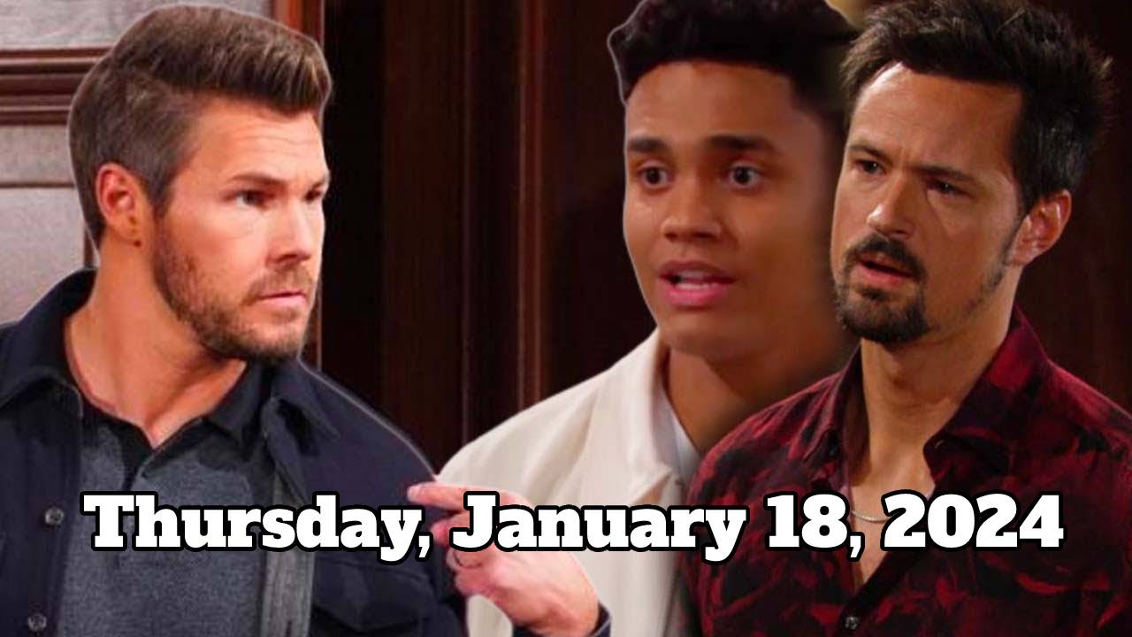 The Bold and The Beautiful Spoilers Thursday, January 18, 2024